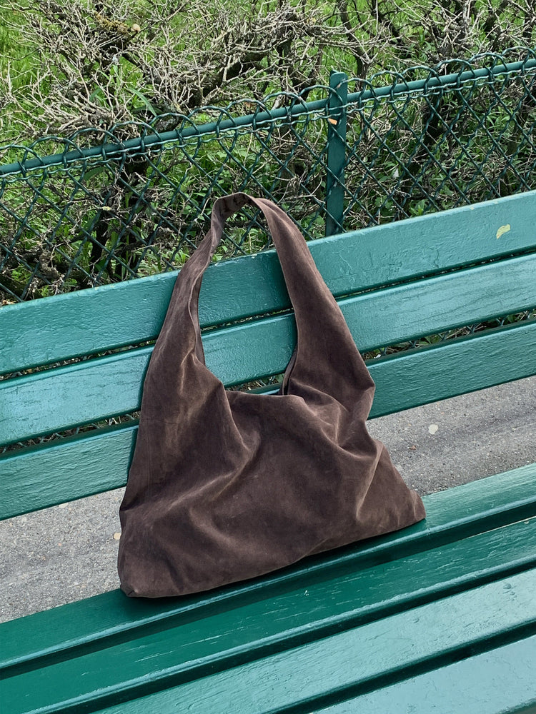 極簡磨砂皮質感hobo bag