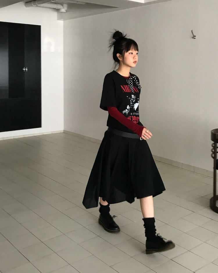 美色羊毛透膚上衣