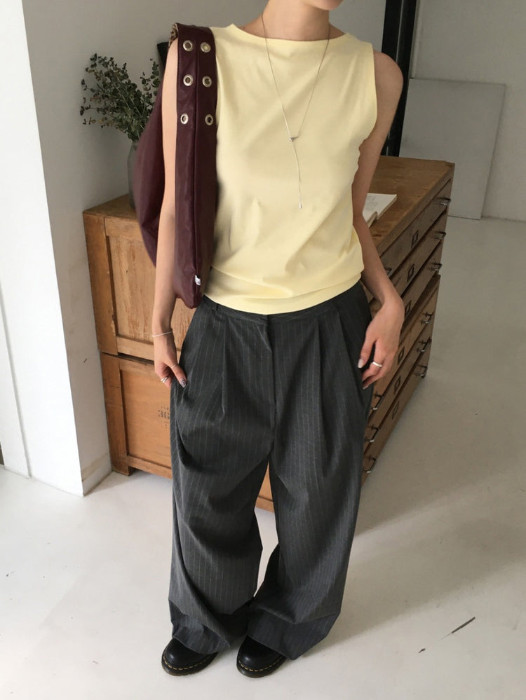 美色船領基礎背心