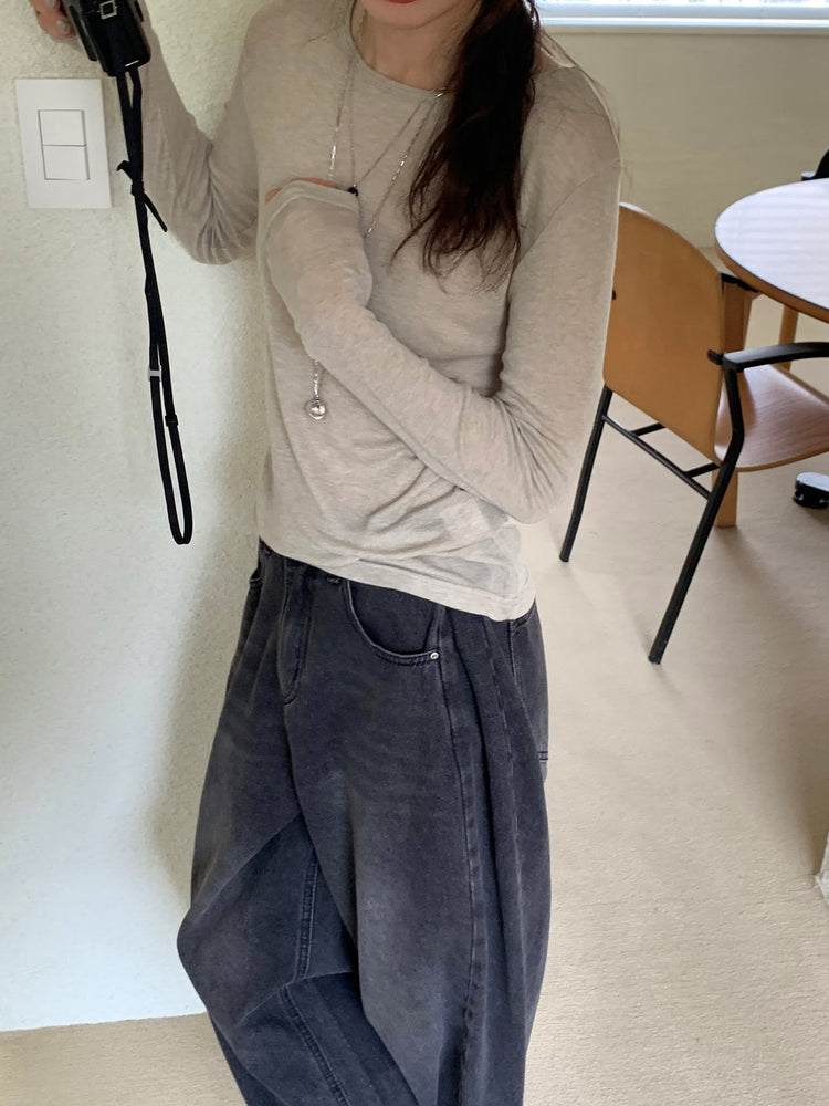 美色透膚基礎上衣