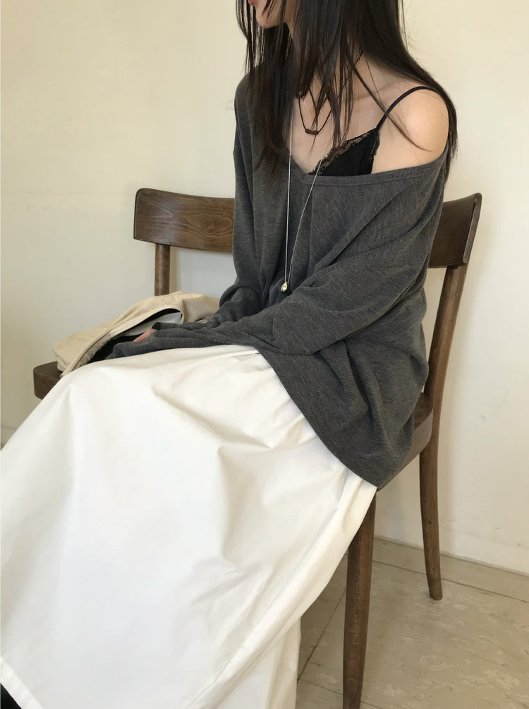 V領綁帶修腰細節上衣