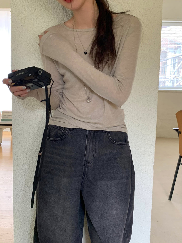 美色透膚基礎上衣