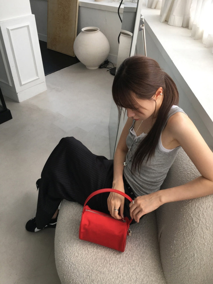 U領排鈕修身背心