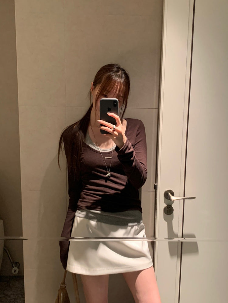 美色掛脖綁帶背心