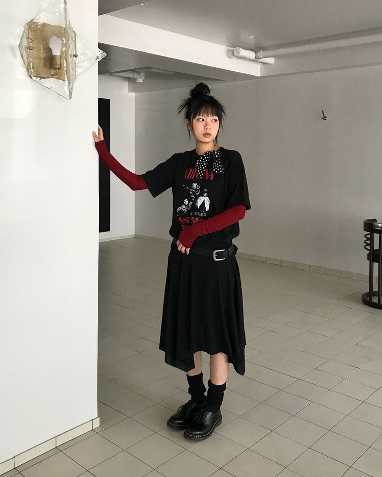 復古圖案寬鬆t