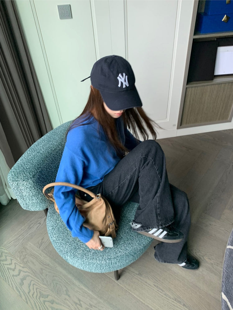 美色V領針織衫