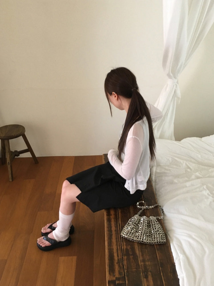 碎花刺繡細節紋理背心