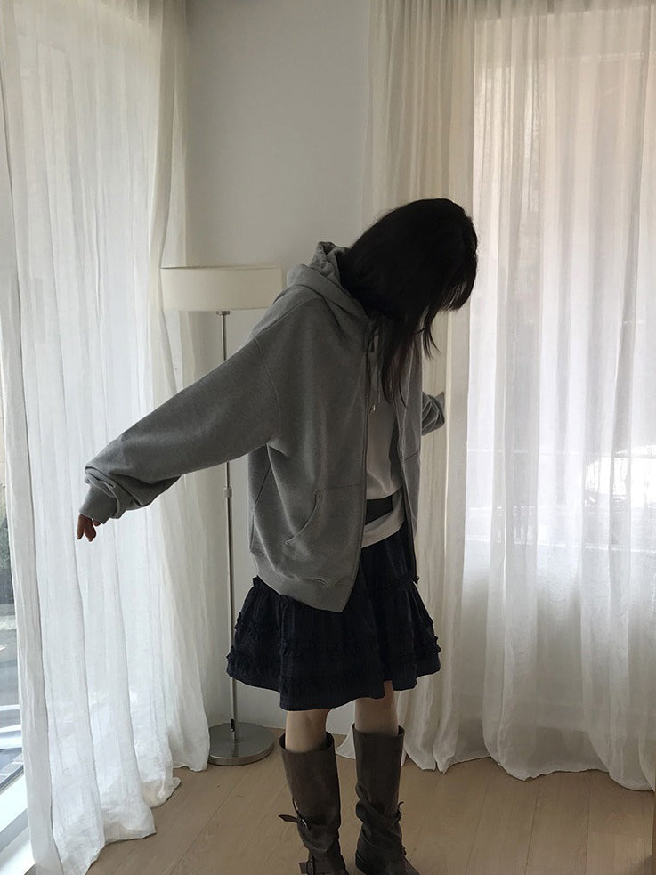 斜肩基礎舒適感上衣