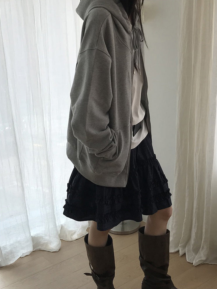 斜肩基礎舒適感上衣