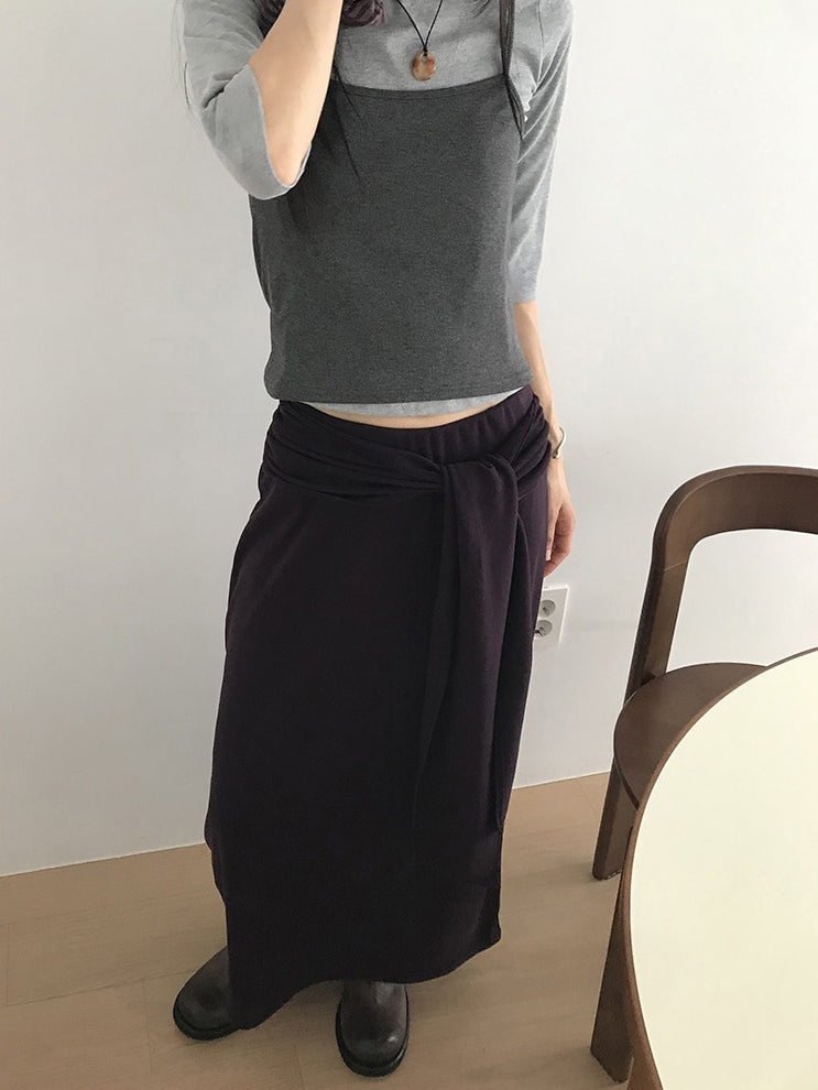美色鐵扣細節背心