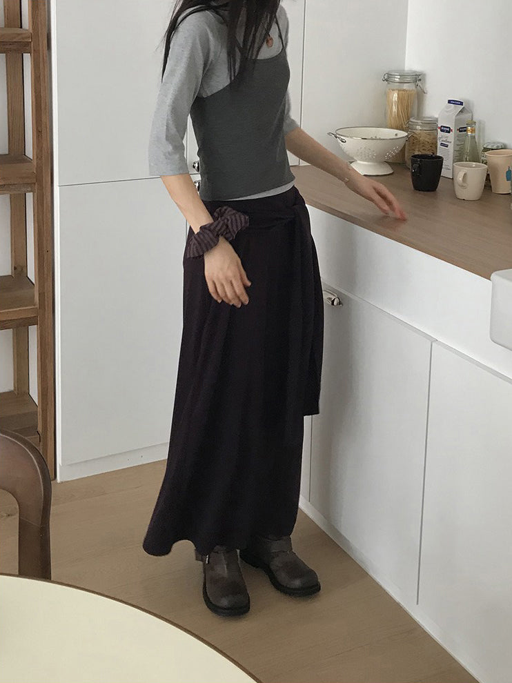 美色鐵扣細節背心