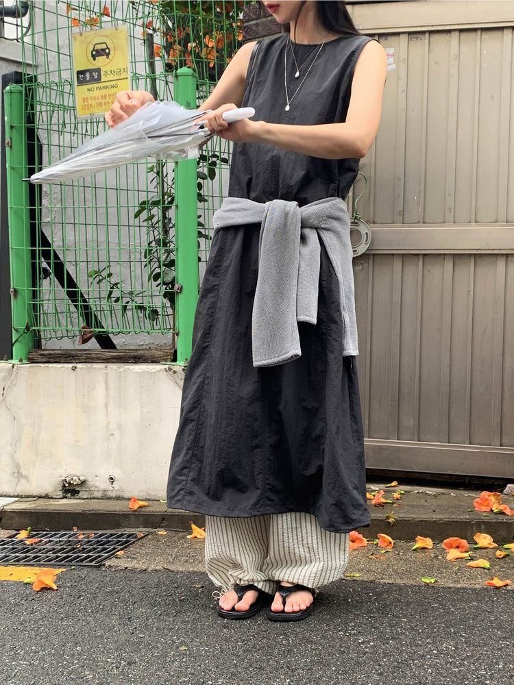 舒適感條紋直褲
