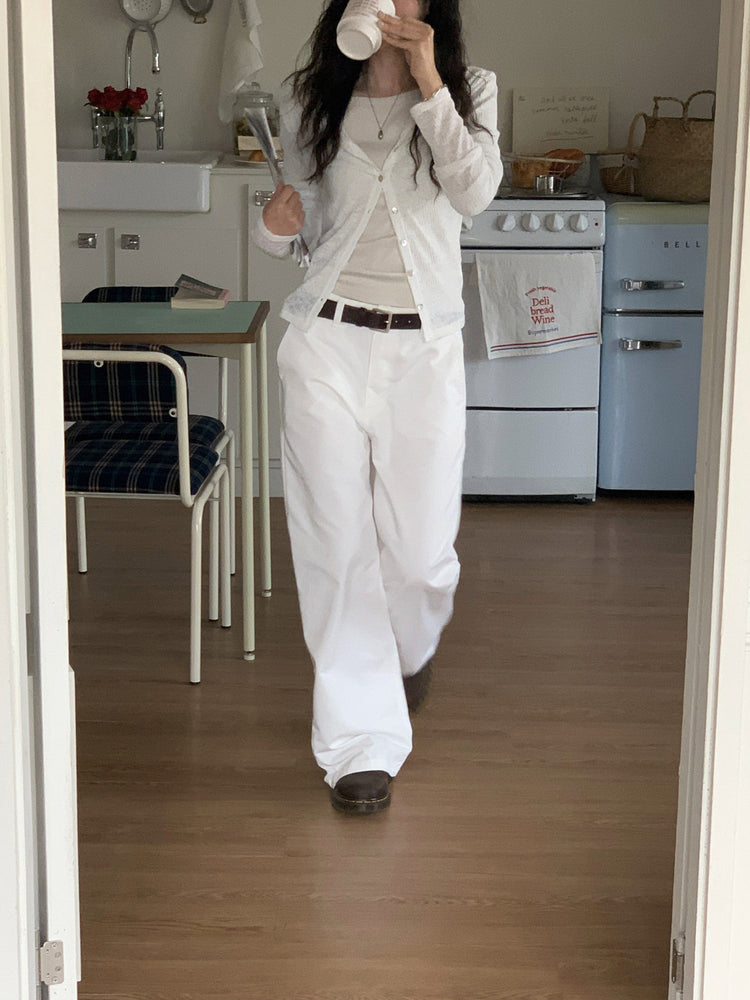 美鎖骨船領交疊上衣(8分袖)