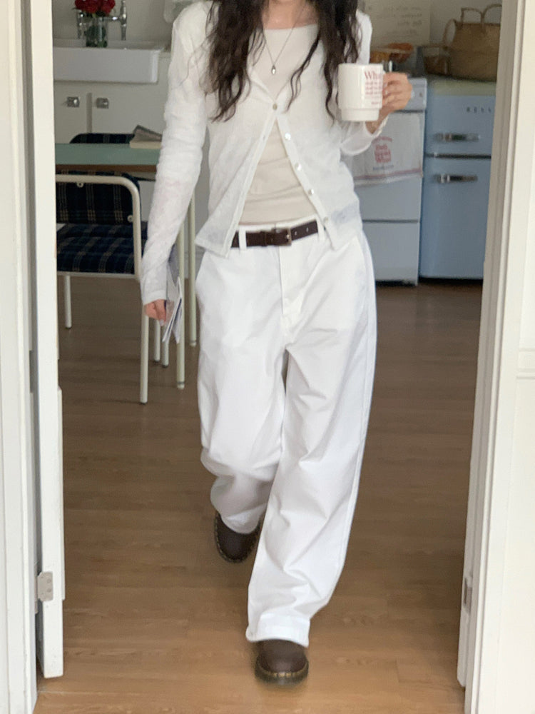 美鎖骨船領交疊上衣(8分袖)