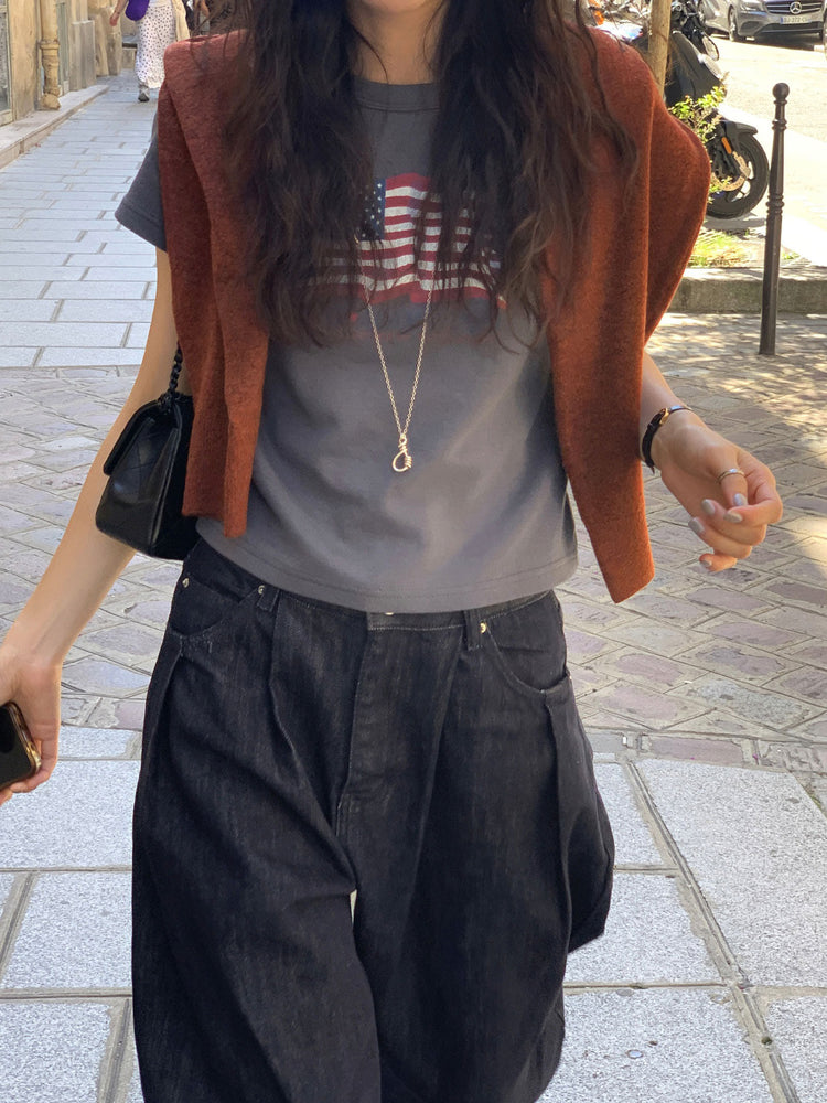 USA復古tee