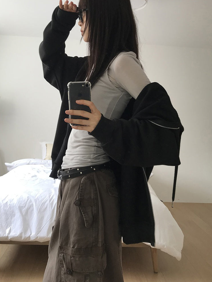 天絲透膚舒適感上衣