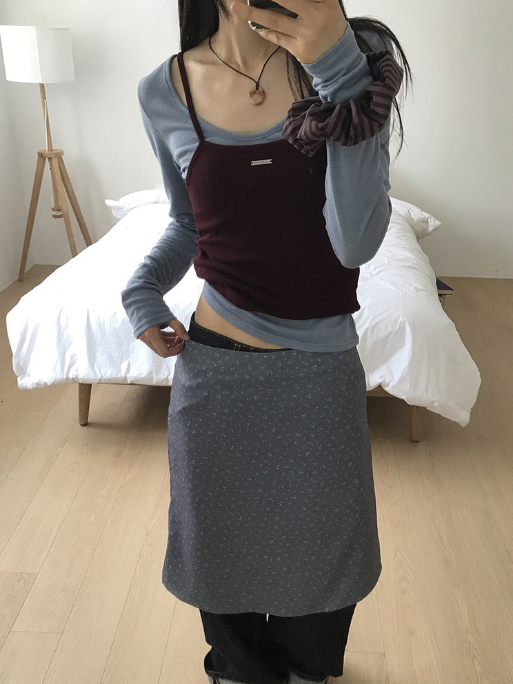 美色鐵扣前後兩穿上衣