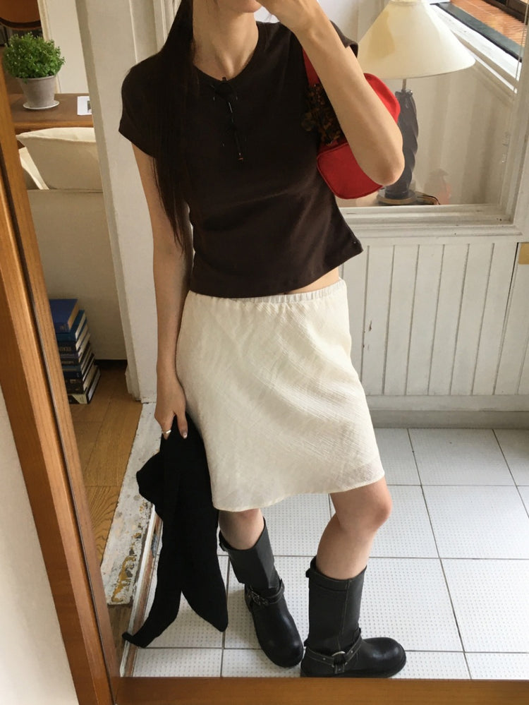 美色基礎合身修腰上衣
