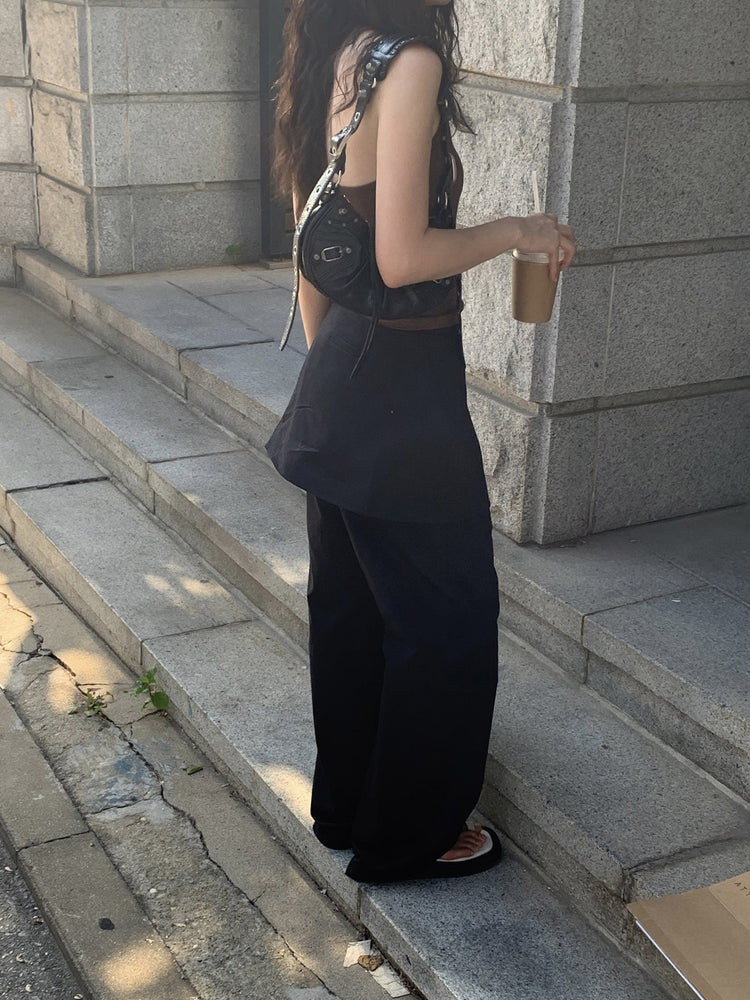 掛脖美色修身上衣