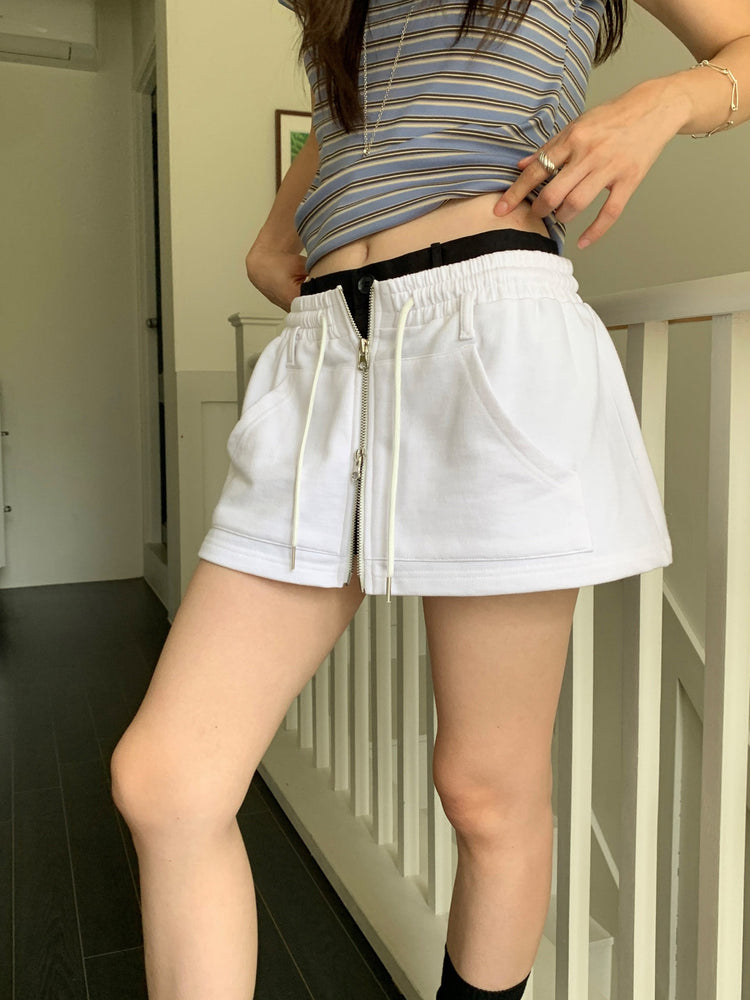 撞色條紋合身上衣