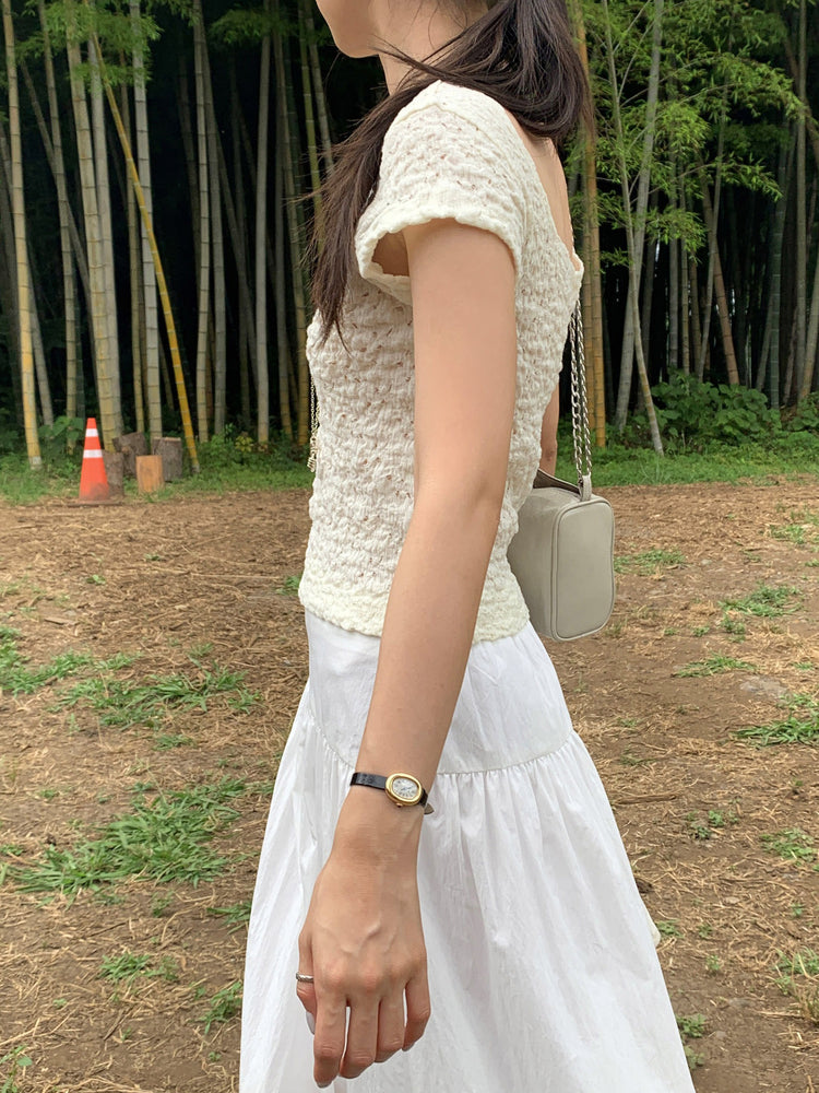 寬層次感修腰半裙