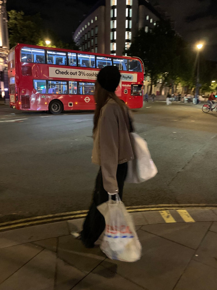 復古洗舊企領細節外套
