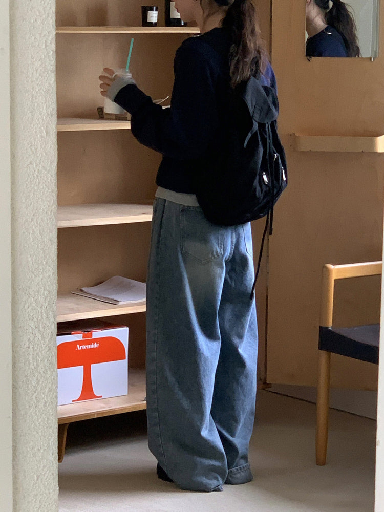 美色基礎V領針織上衣