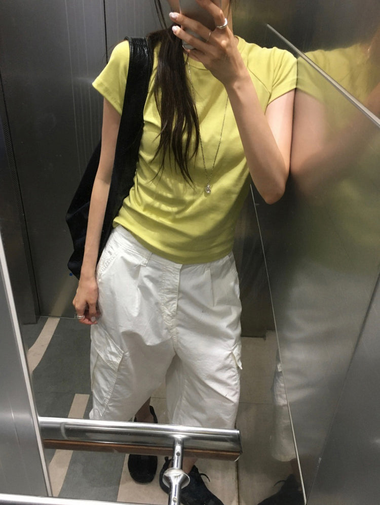 美色拉克蘭袖修身上衣
