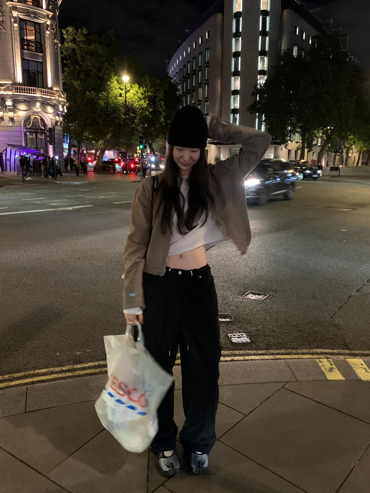 復古洗舊企領細節外套