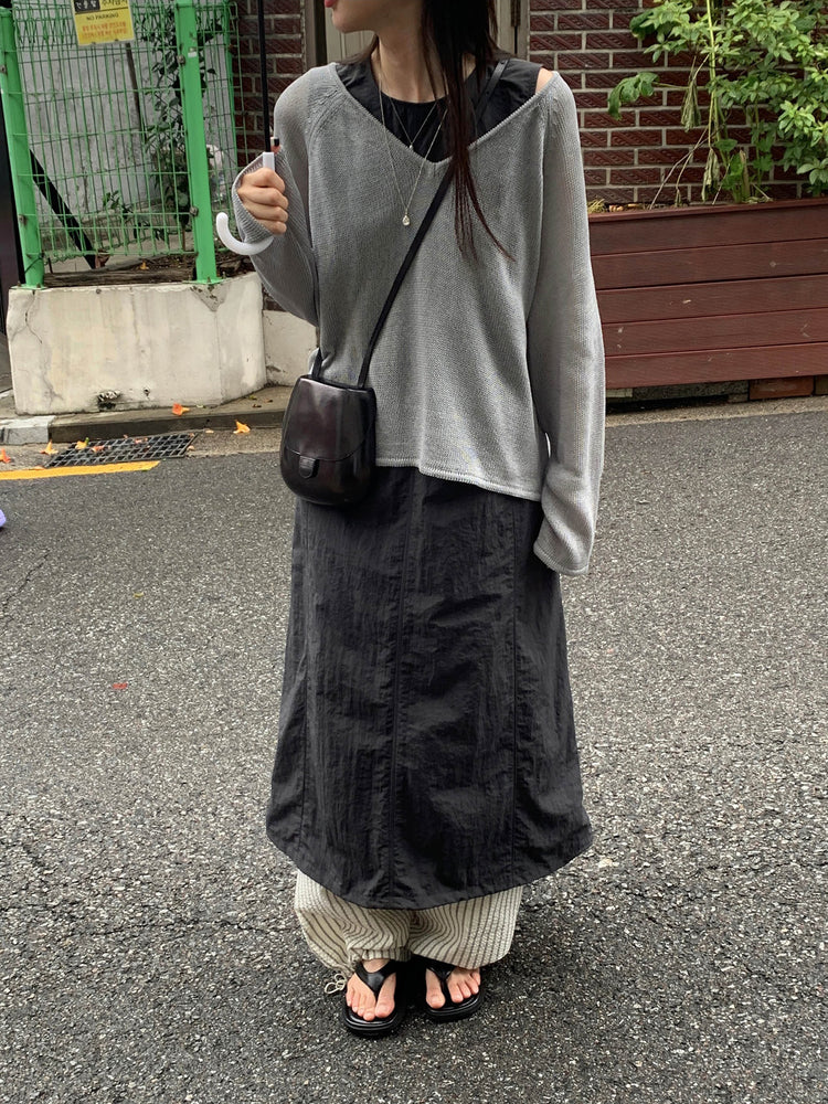舒適感條紋直褲