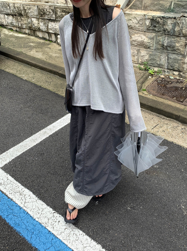 舒適感條紋直褲