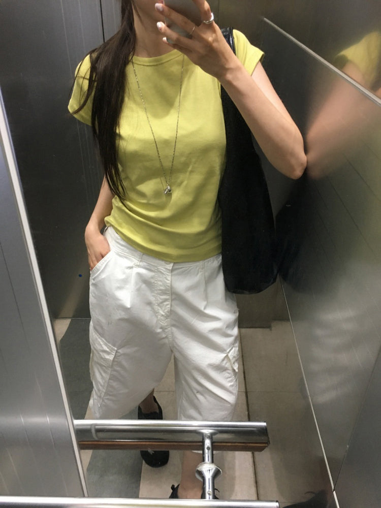 美色拉克蘭袖修身上衣