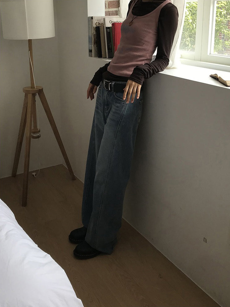 美色鐵扣前後兩穿上衣