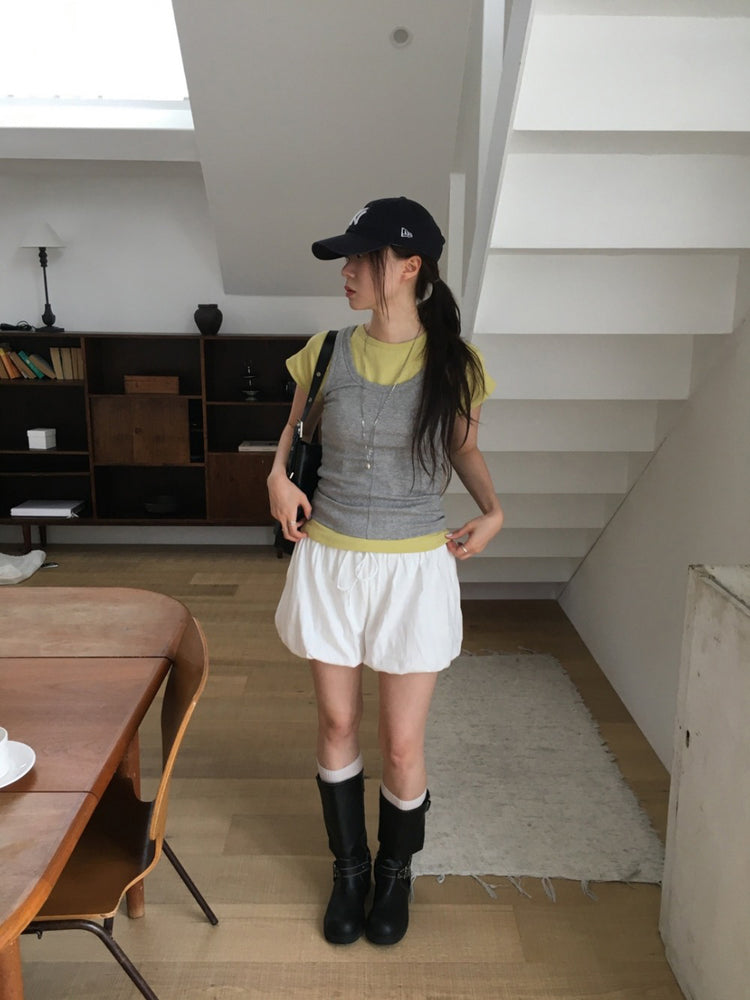 美色拉克蘭袖修身上衣