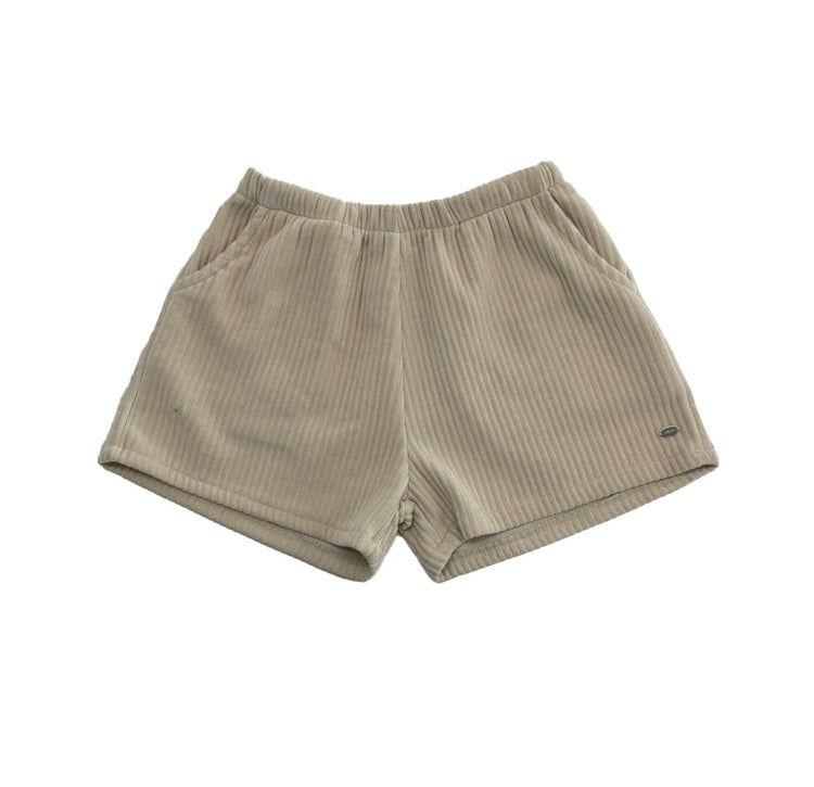 鐵扣細節燈芯絨短褲