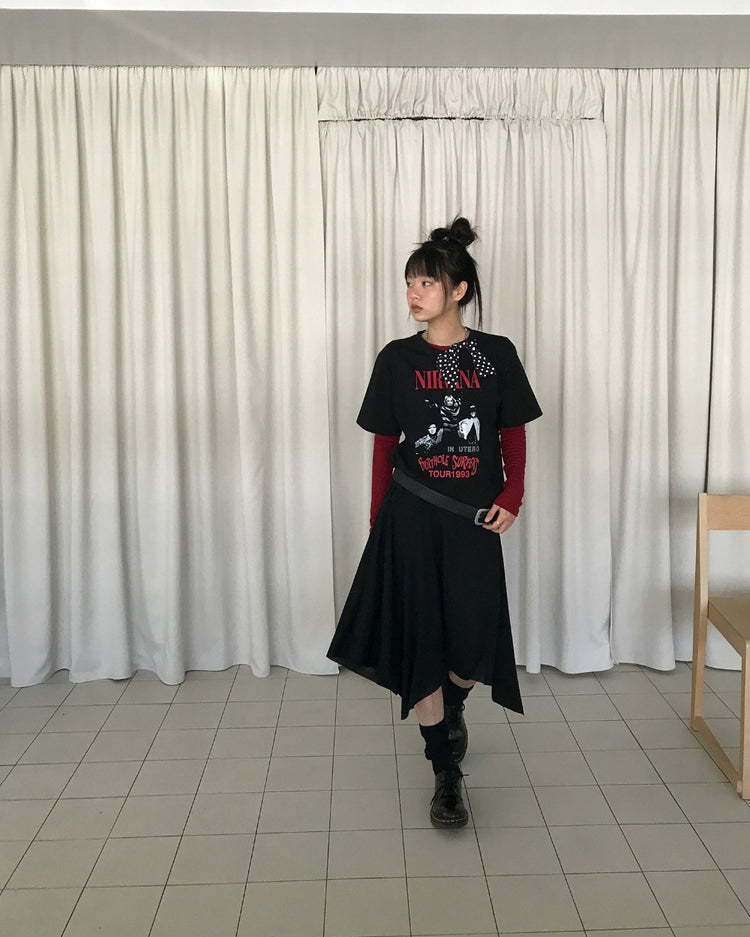 復古圖案寬鬆t