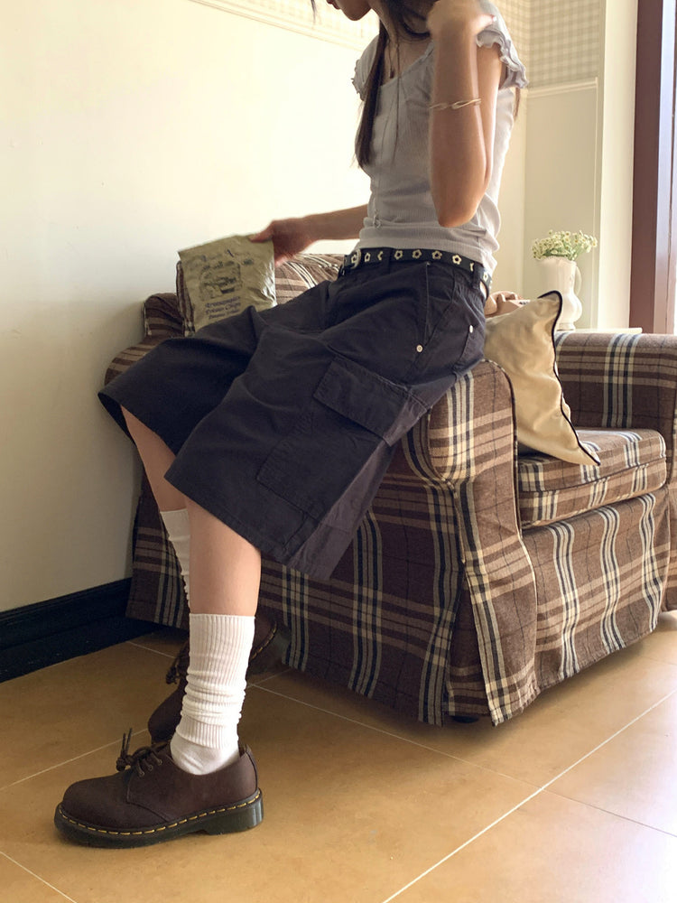 雙層木耳邊細節兩穿上衣