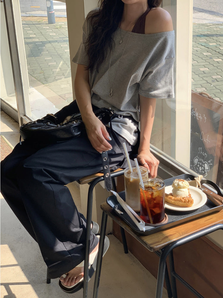 掛脖美色修身上衣
