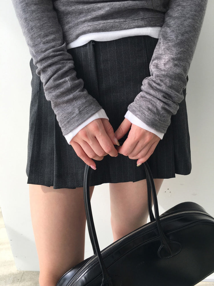 美色羊毛透膚上衣