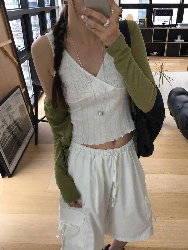 微透美色排鈕修身外套
