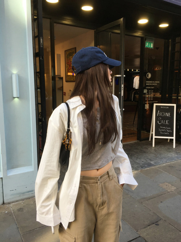 經典棉質寬鬆襯衫