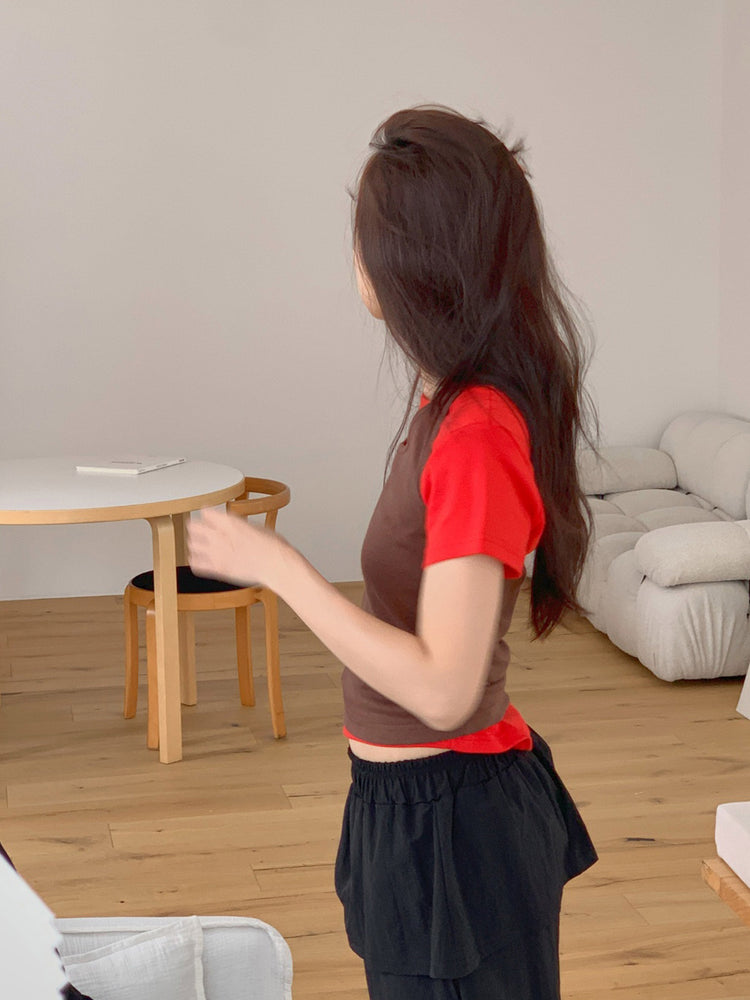 掛脖美色修身上衣