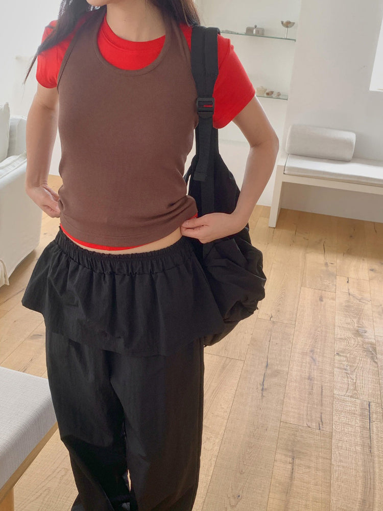 掛脖美色修身上衣