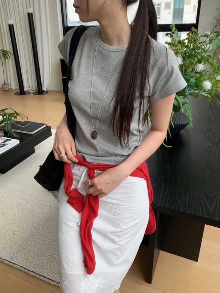 美色拉克蘭袖修身上衣