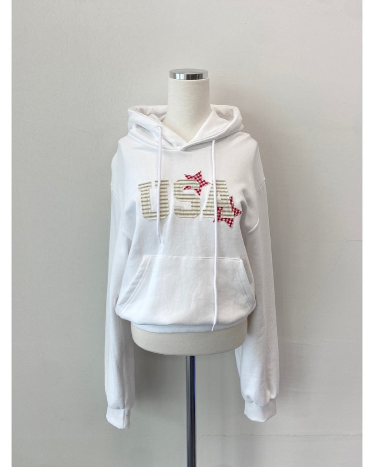 復古USA連帽衛衣