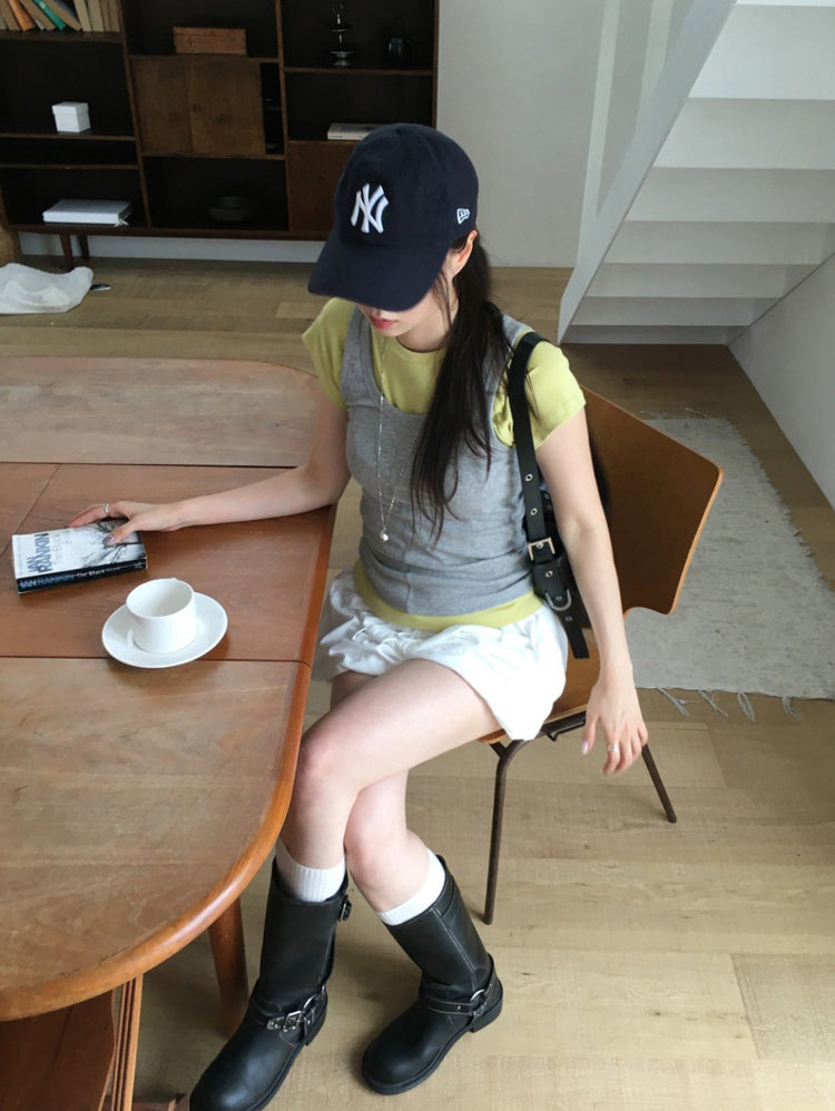美色拉克蘭袖修身上衣