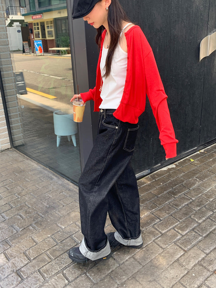 削肩美背細節背心