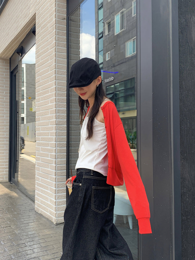 削肩美背細節背心
