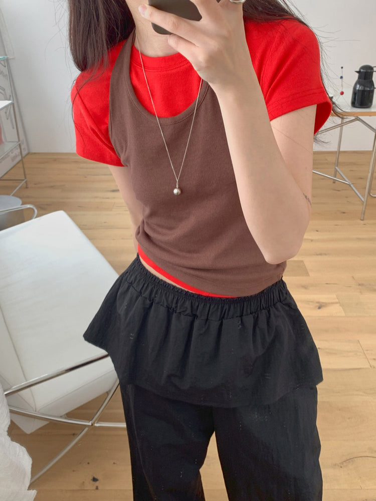 掛脖美色修身上衣