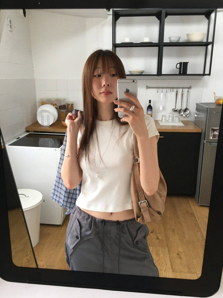 美色基礎合身修腰上衣